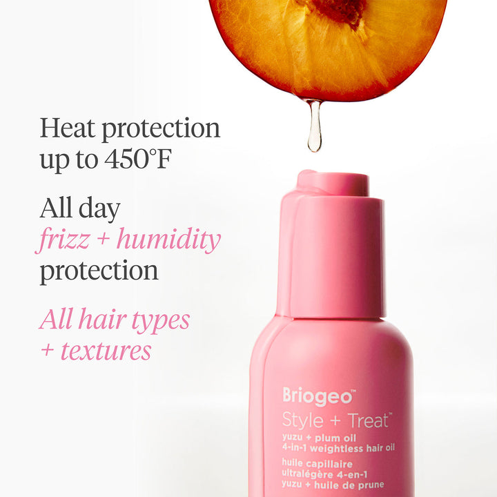 Style + Treat Yuzu + Plum Oil 4 In 1 Weightless Hair Oil