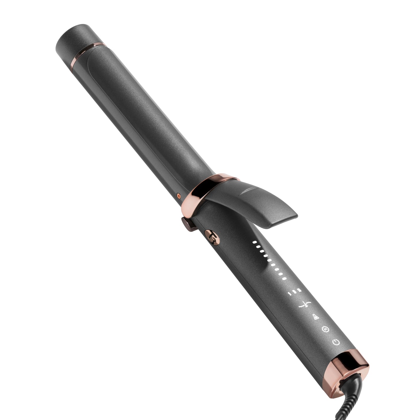 Smart Black Curling Iron with Touchscreen