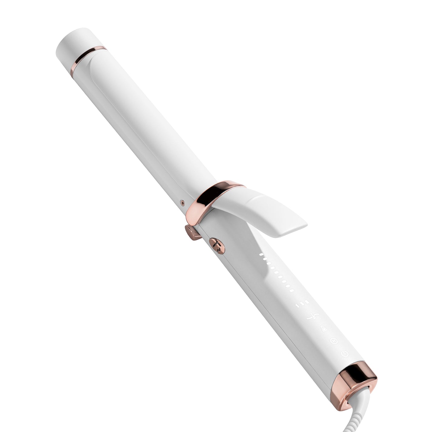 Smart white Curling Iron with Touchscreen