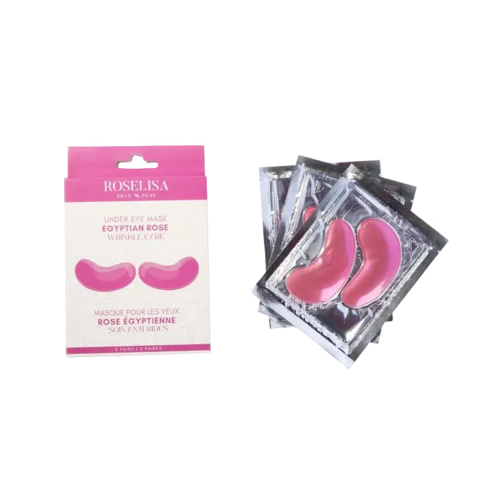 Egyptian Rose Anti-Wrinkle Eye Masks (3 Pairs/Box)