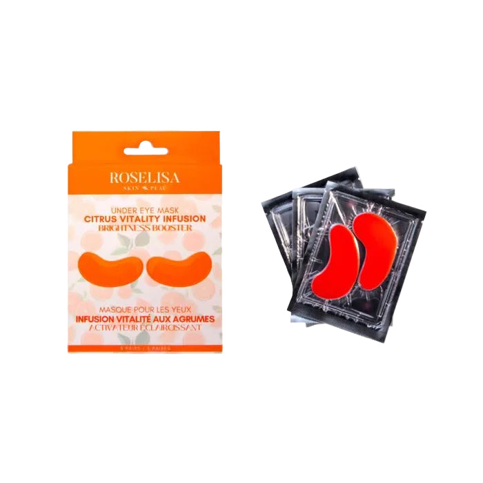 Citrus Vitality Infusion Brightening Eye Masks (3 Pairs/Box)