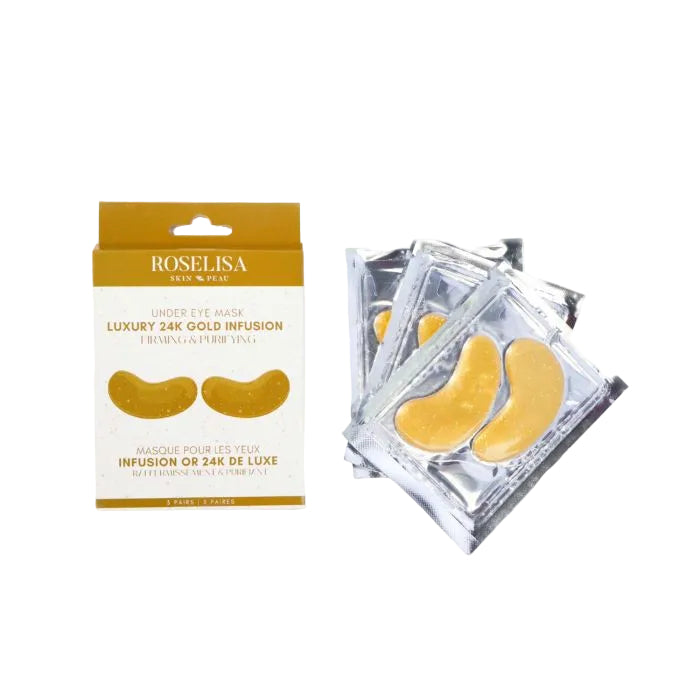24K Gold Infusion Firming And Purifying Eye Masks (3 Pairs/Box)