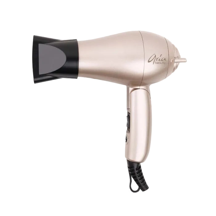 Mini Brushed Gold Hair Dryer