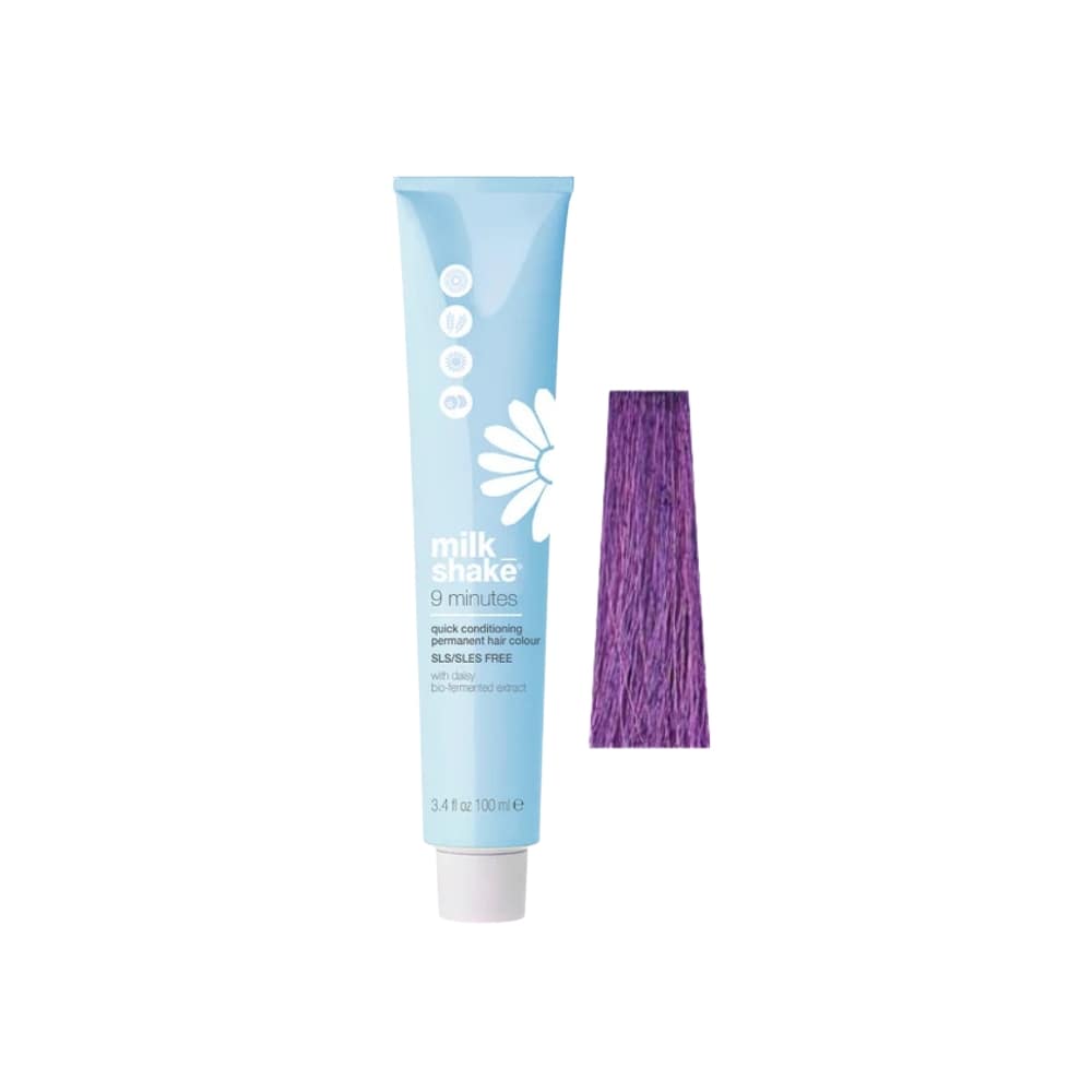 9 Minutes Color Permanent cream coloring 5V Light brown purple