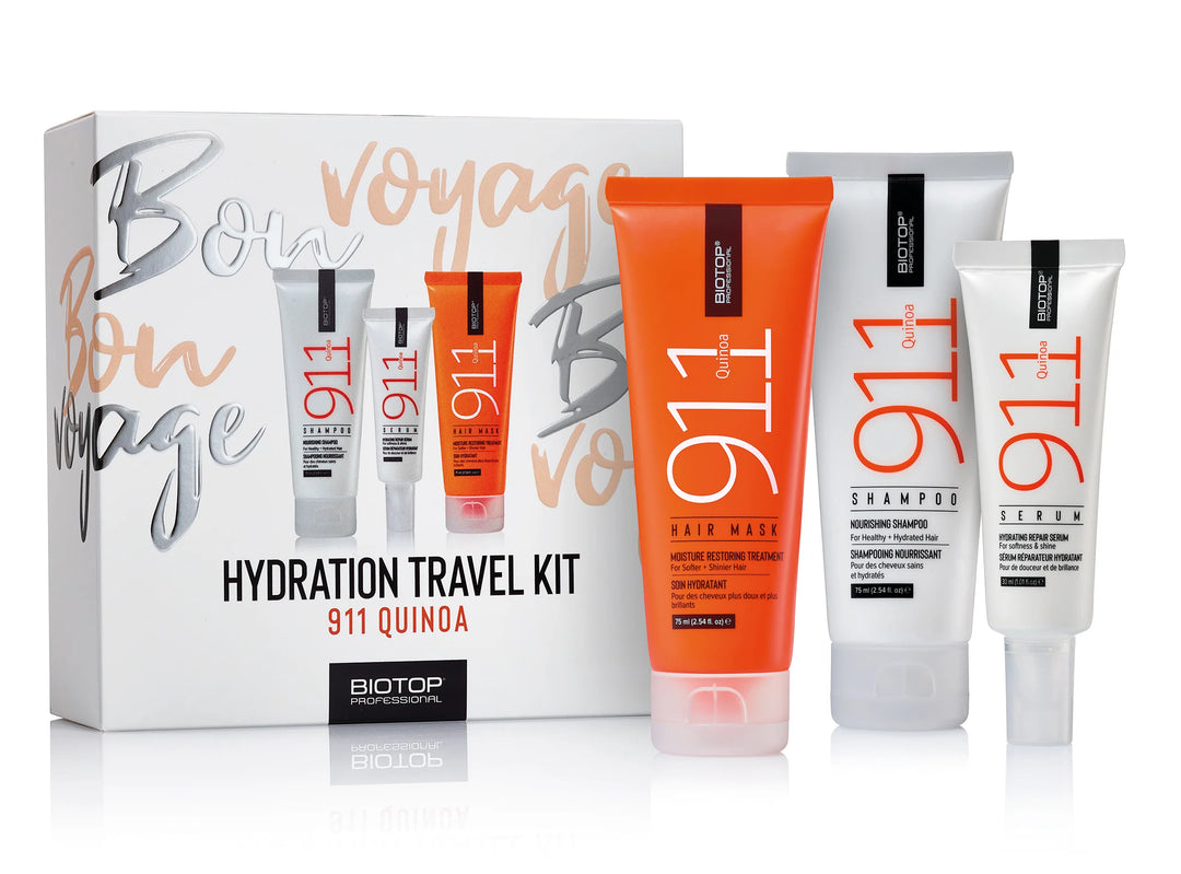 Kit de voyage Quinoa Shampoing, masque capillaire et sérum capillaire