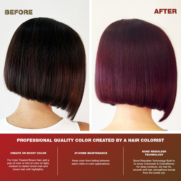 Viral Colorwash Cleanse+Color Red For Brunettes