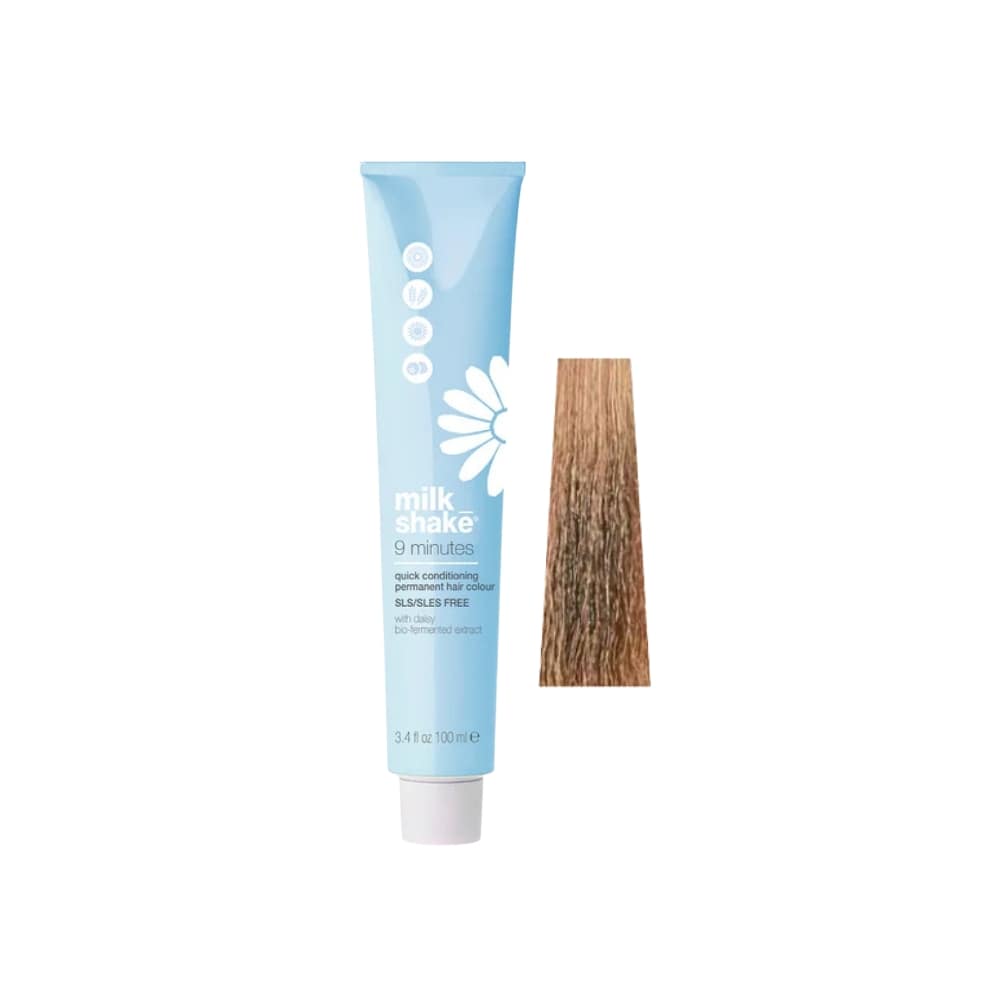9 Minutes Color Permanent cream color 7AG Medium golden ash blonde