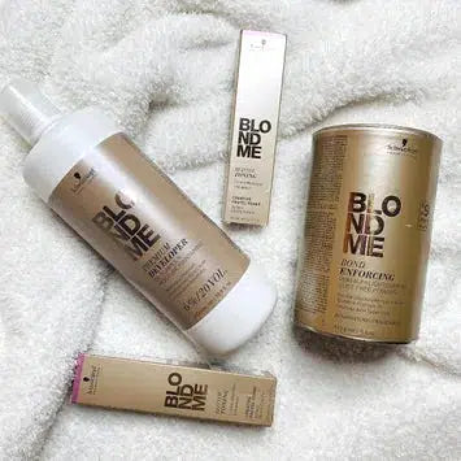 BlondMe Premium Lightener 9+ & Developer 20 Volume ,2 x T-Ice Toner