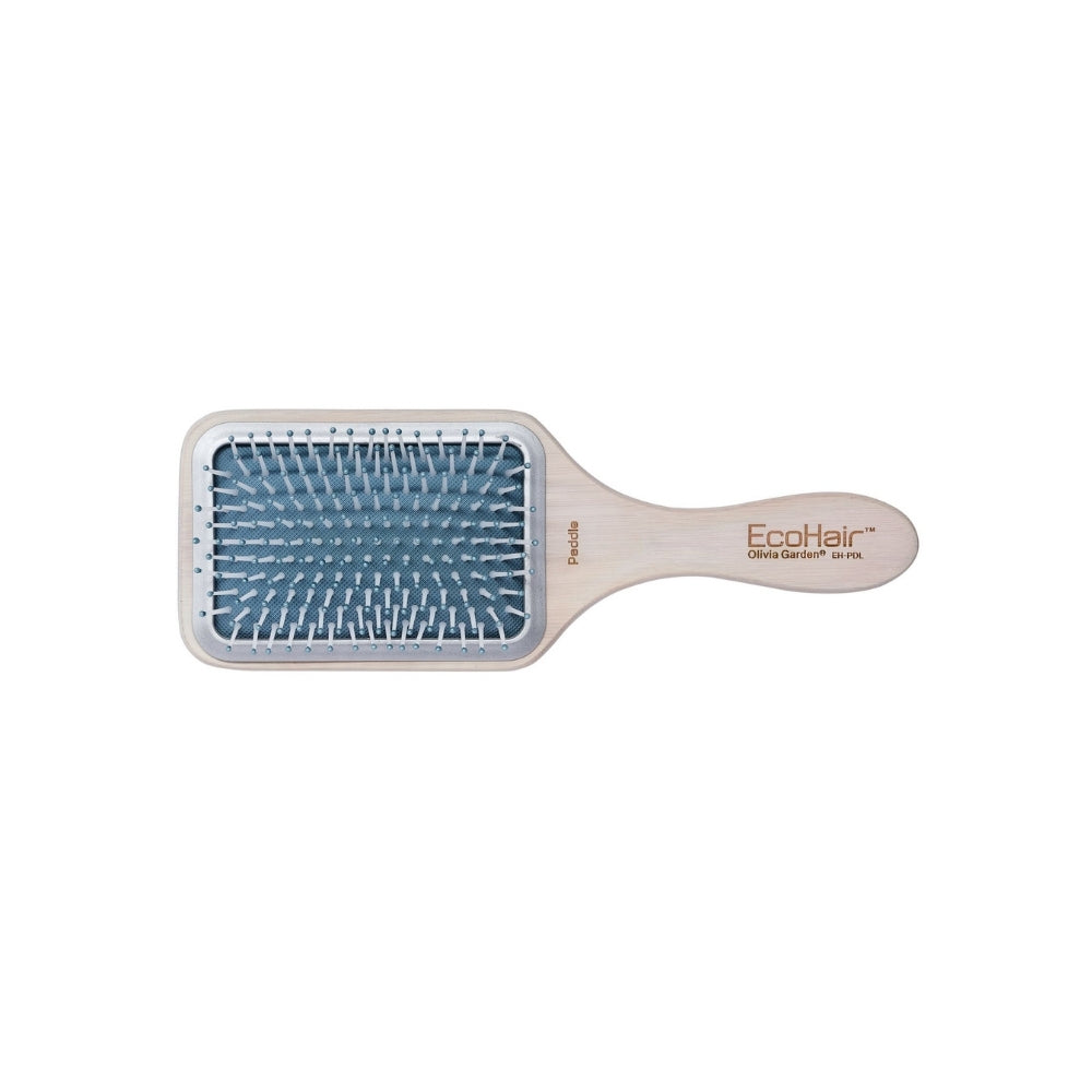 Ecohair Bamboo Large Paddle Brush (large bamboo bristle brush)