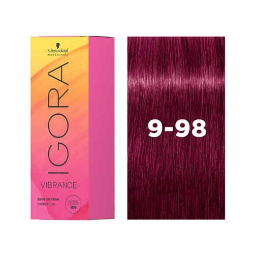 Igora Vibrance Tone-on-Tone Coloration 9-98 Extra Light Blonde Violet Red