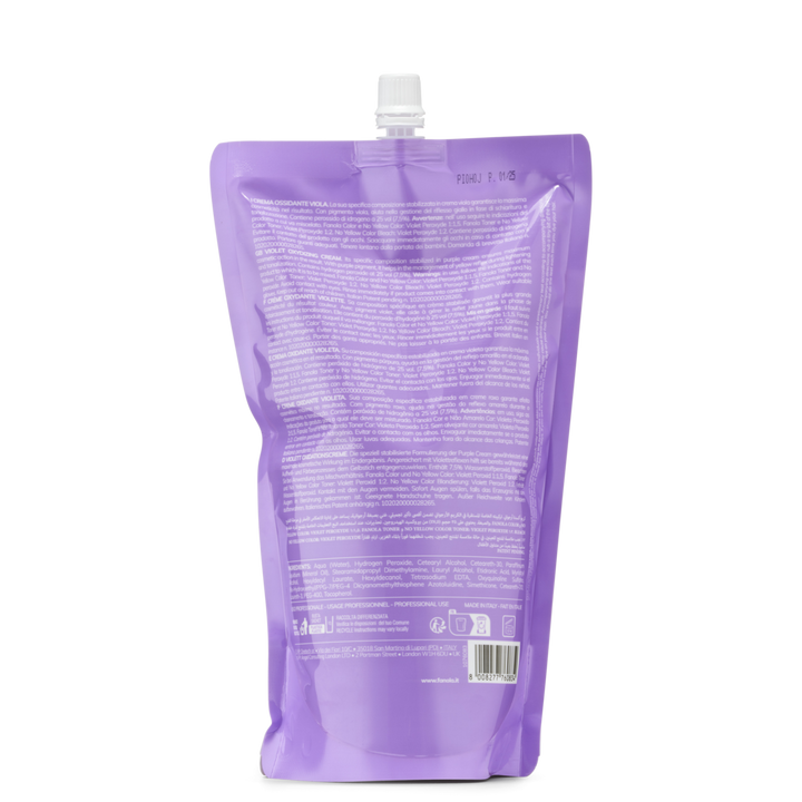 No Yellow Color Violet Peroxyde Oxydizing Cream