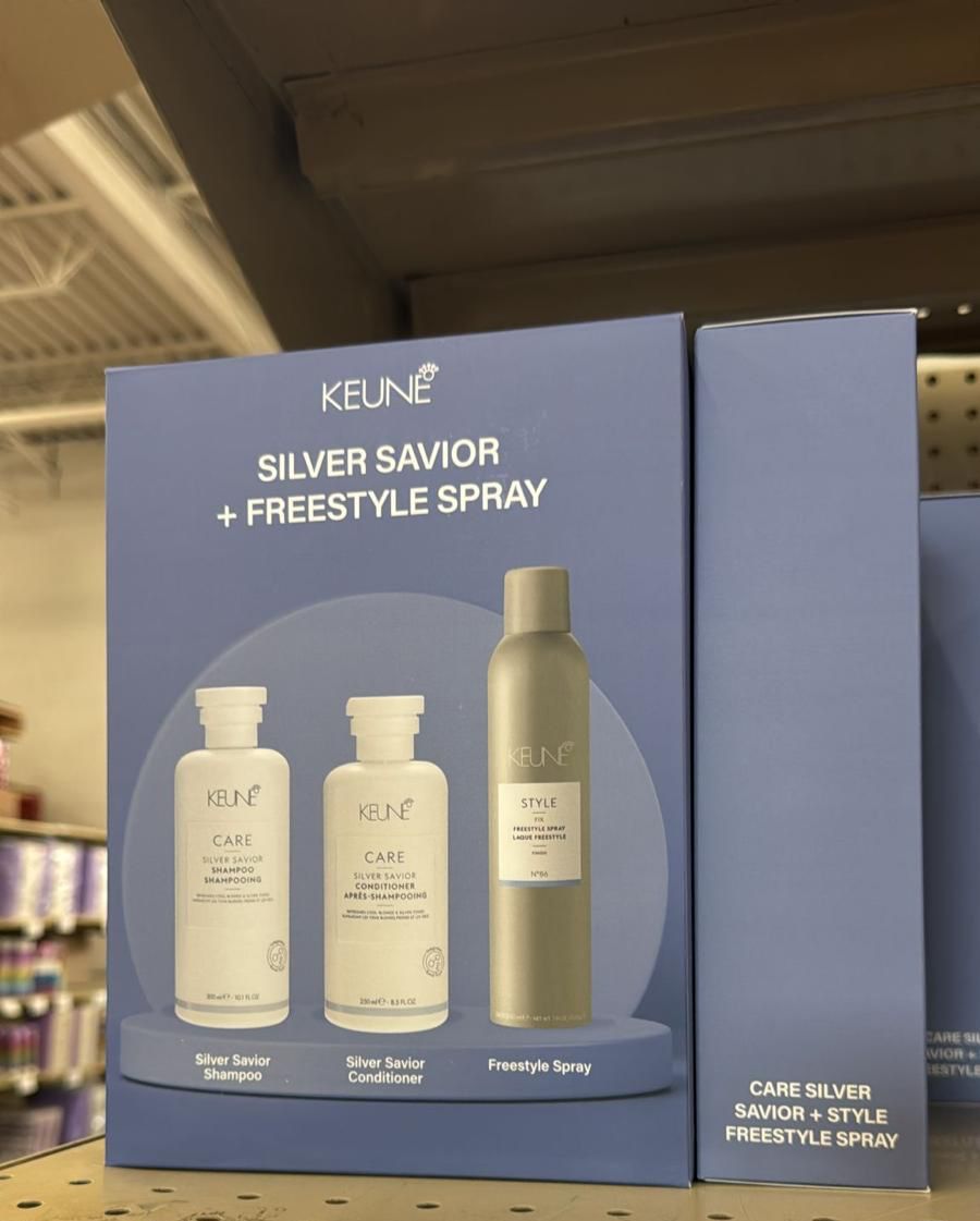 Silver saviour Shampoo, conditioner & free style spray(trio)