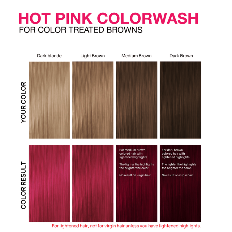 Viral Colorwash Cleanse+Color Extreme Hot Pink