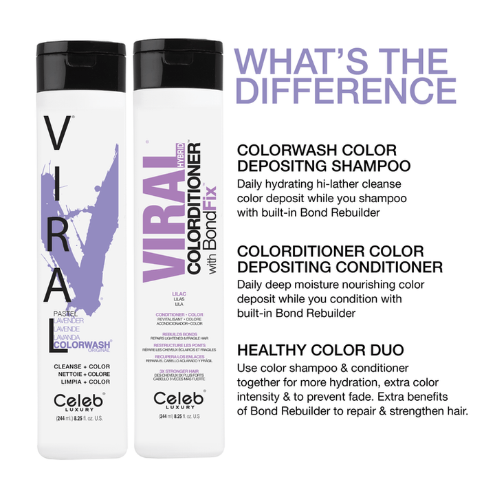Viral Colorwash Cleanse+Color Pastel Lavender