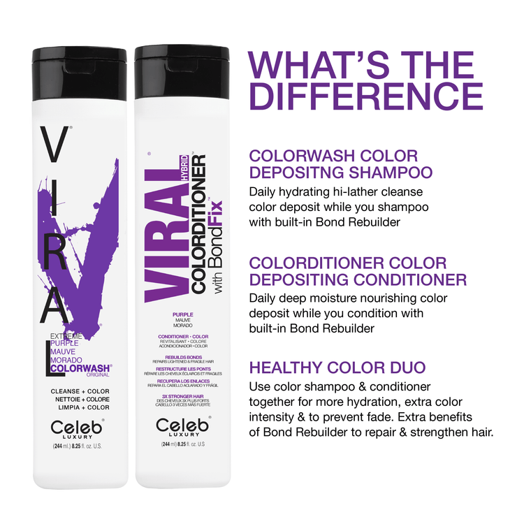 Viral Colorwash Cleanse+Color Extreme Purple