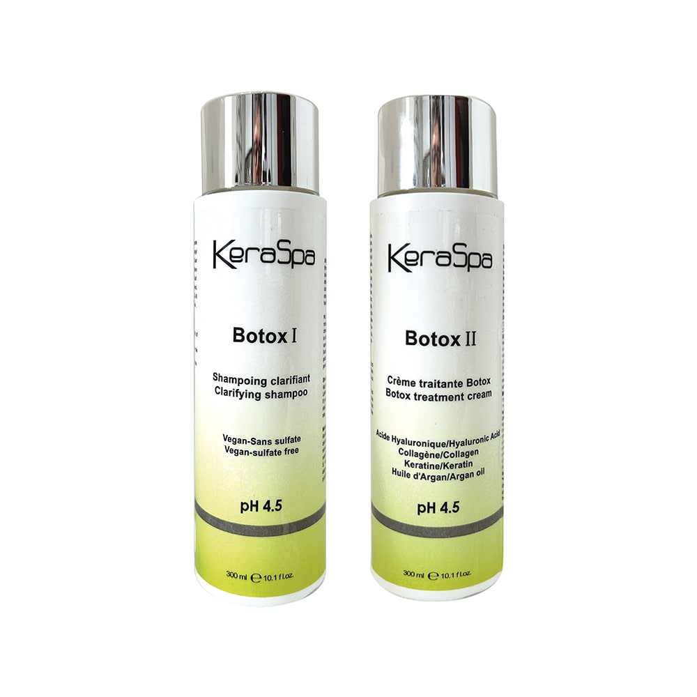 Hair care shampoo and treatment cream duo