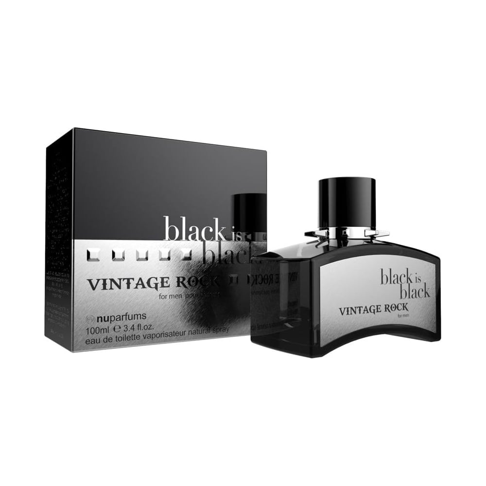 Nu Parfums Black Is Black Vintage Rock Eau De Toilette 100ml Spray