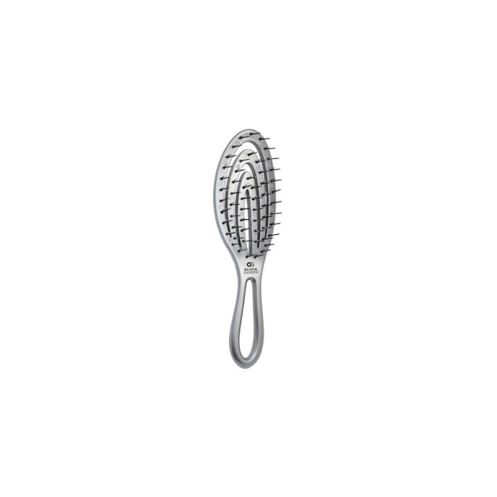 Olivia Garden Holiday Shine Silver Style Brush