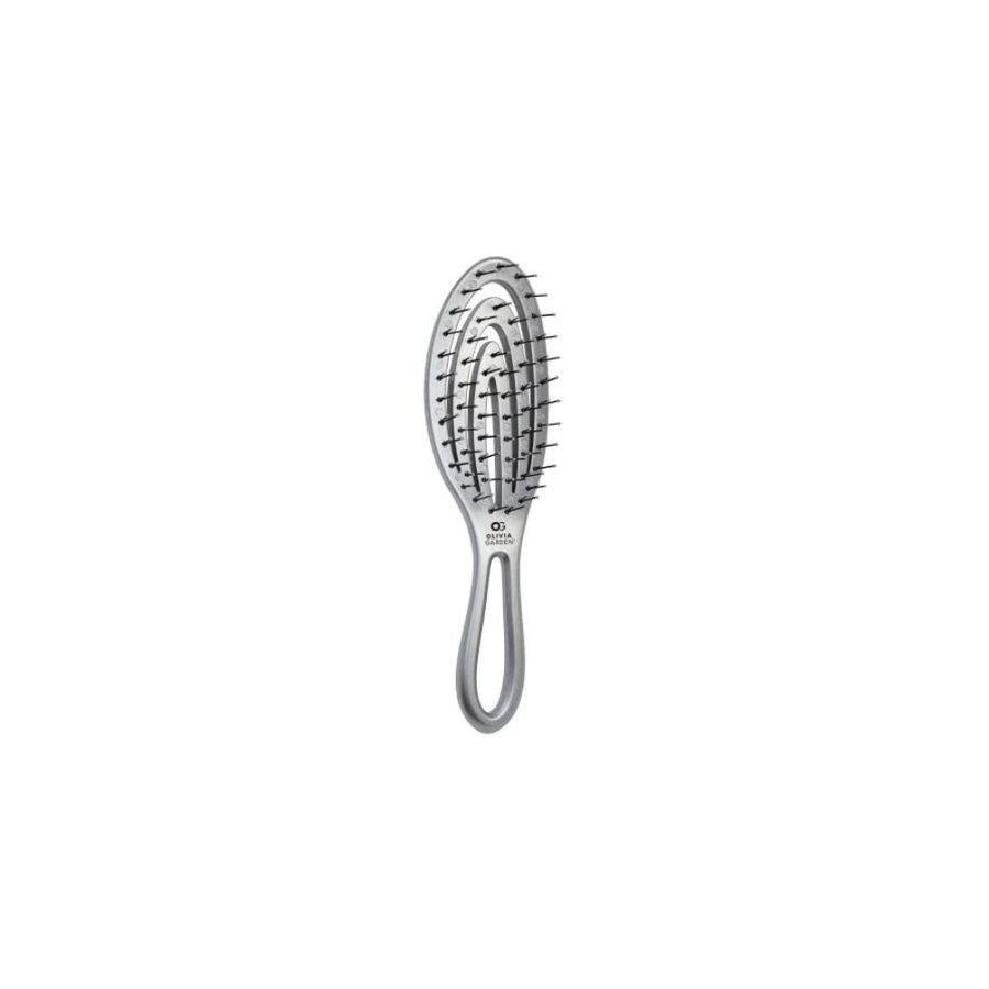 Olivia Garden Holiday Shine Silver Style Brush