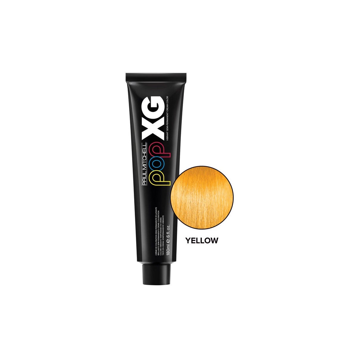 Pop XG Vibrant semi permanent cream Color Yellow