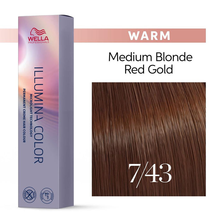 Illumina 7/43 - Medium Red Gold Blonde