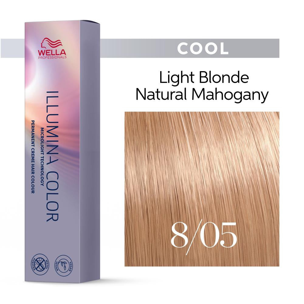 Illumina Hair Color 8/05 Light Natural Mahogany Blonde
