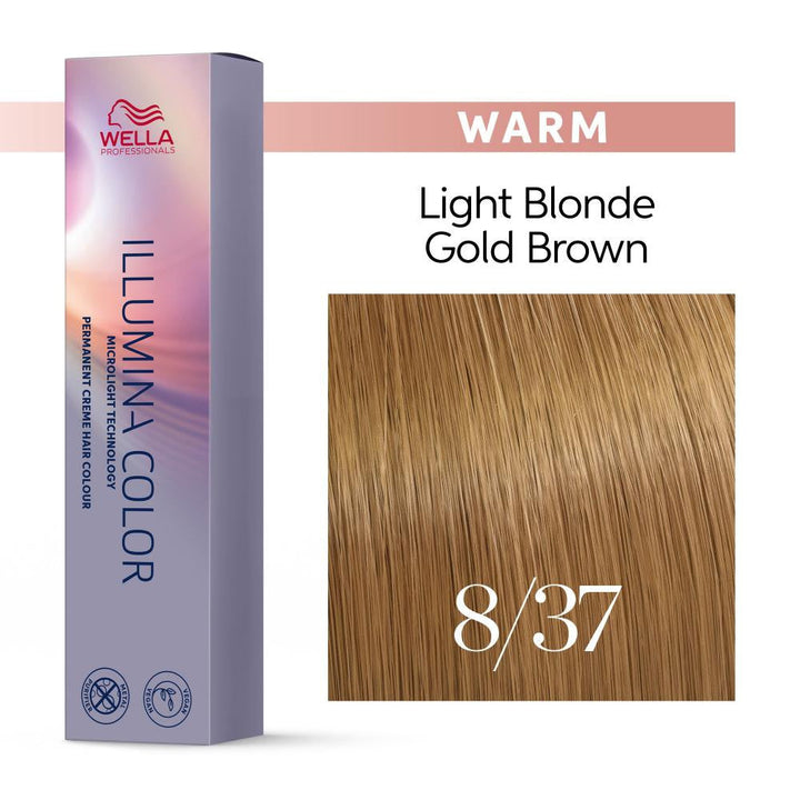 Illumina Hair Color 8/37 Light Gold Brown Blonde