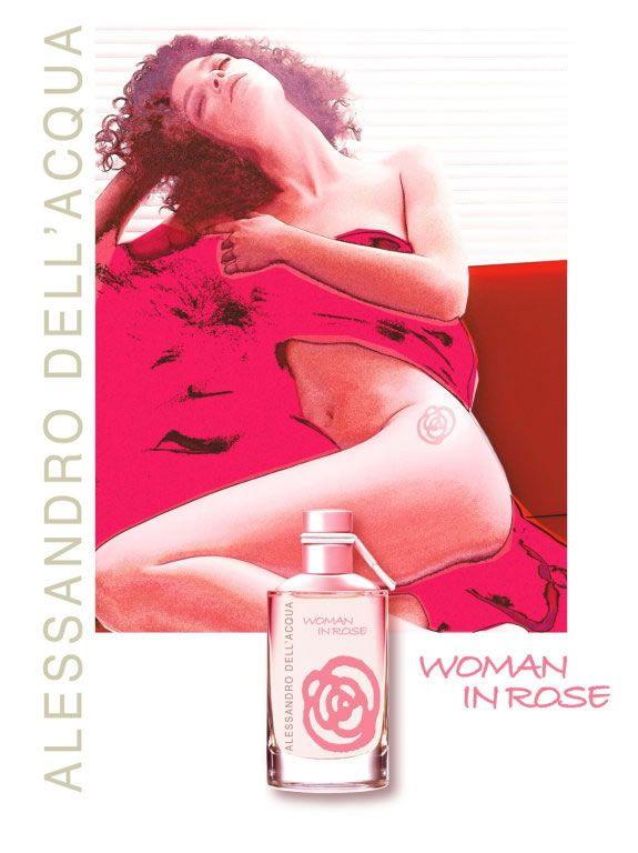 Woman in Rose eau de toilette spray
